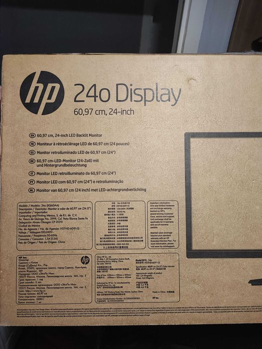 PACK 2x MONITORES 24" - ASUS 144Hz + HP - C/ CAIXAS Originais