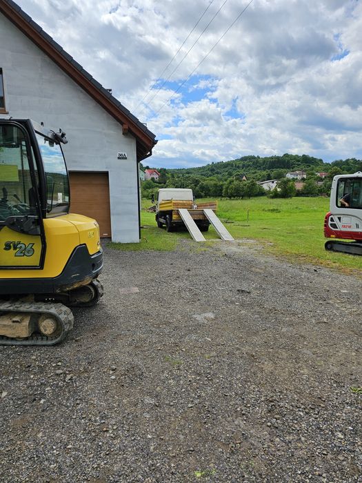 Usługi minikoparka, usługi koparka pracę ziemne usługi transportowe