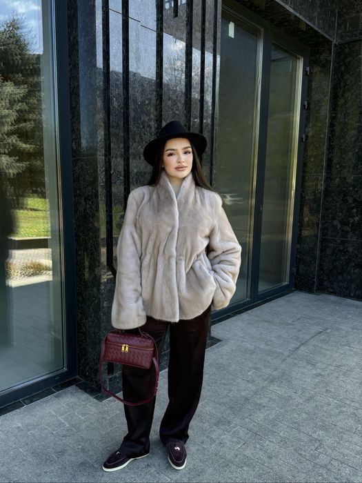 Норкова шуба люкс якості