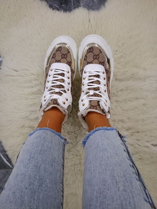 Sneakersy botki ocieplane damskie rozmiar 37