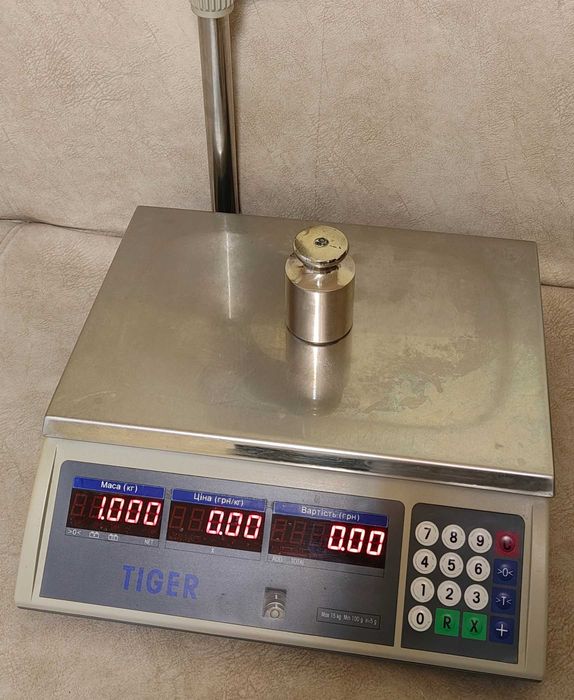 Весы торговые Tiger E, до15кг, RS232