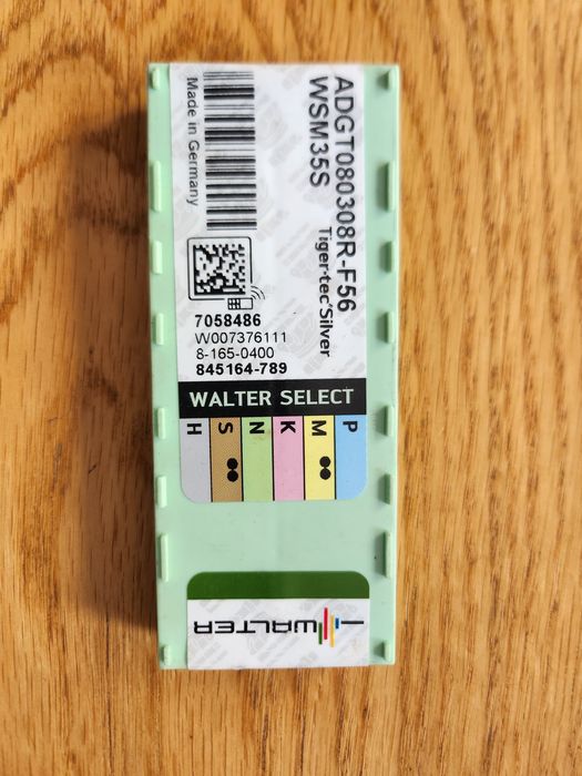 Płytki wieloostrzowe Walter ADGT080308R-F56 WSM35S i WSP45