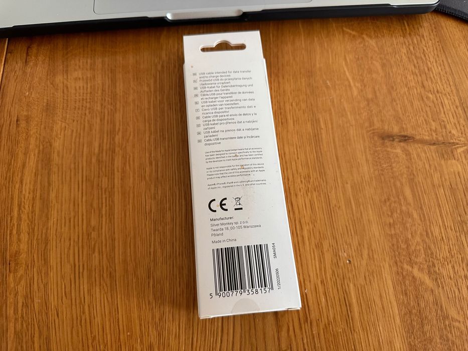 Silver Monkey Kabel USB-A na Lightning 2 m