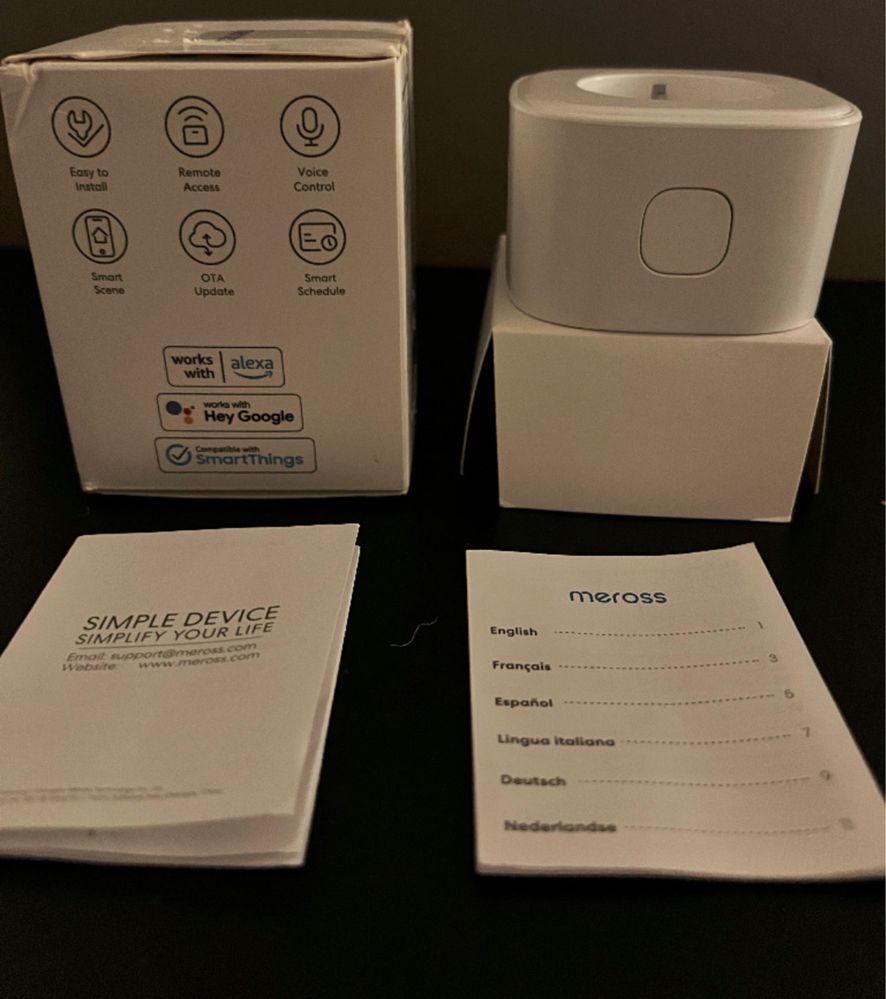 Mini gniazdko Wi-Fi działa z Apple HomeKit, meross najmniejsza Smart Plug  kompatybilne z Siri, Alexa, Google Assistant i Samsung SmartThings, nie