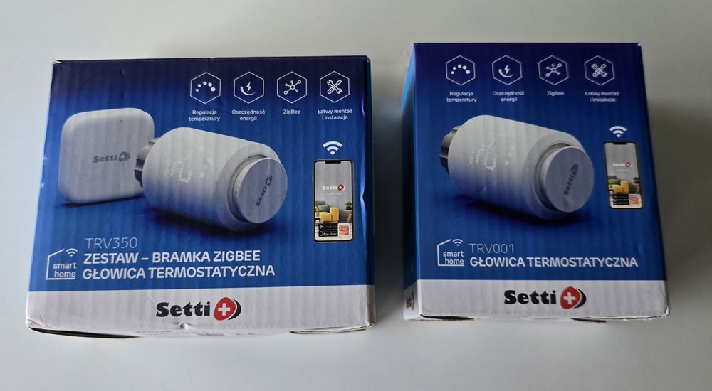 2x Głowica termostatyczna SETTI+ bramka zigbee