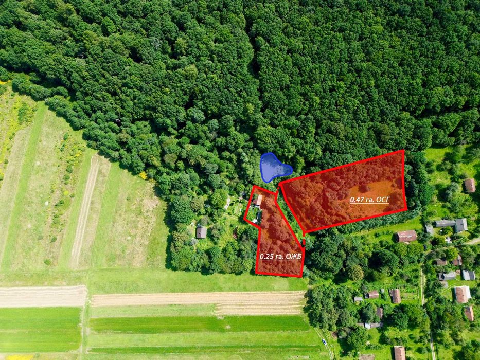 Розплідник «Енейко» з житловим будинком та ділянкою 0.72 га з озером