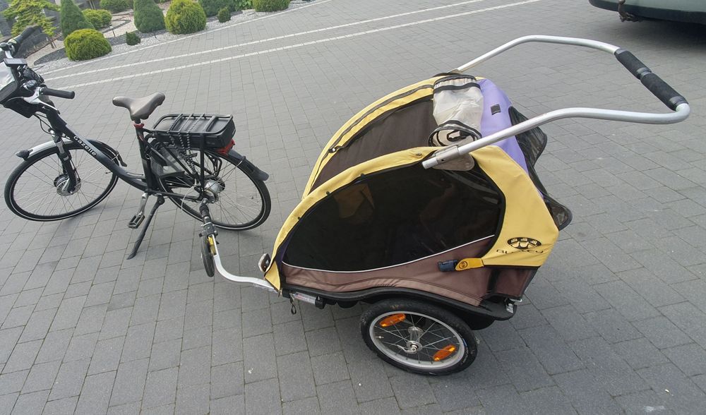 Przyczepka rowerowa riksza 2 osobowa Burley