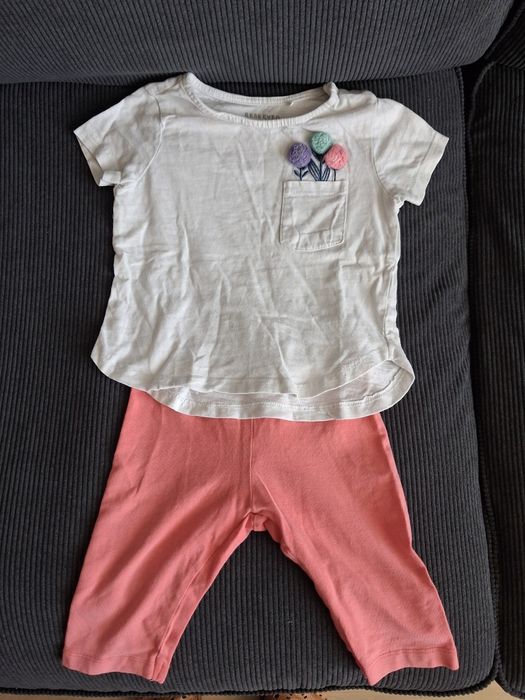 Zestaw bluzka i legginsy r. 86