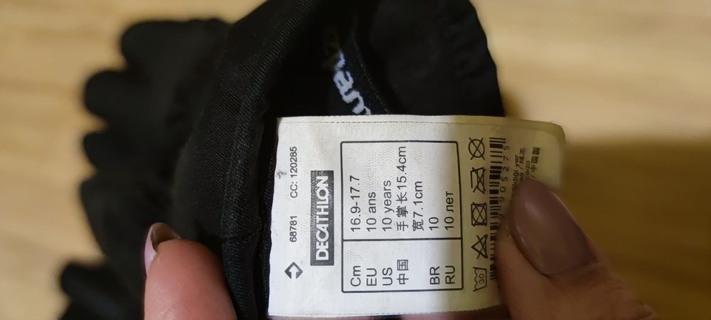 Rękawiczki narciarskie dziecięce Decathlon rozmiar. 10 lat  15,4cm
