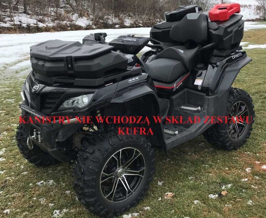 Kufer box ARWIC tył tylny 95L + zamek UNIWERSALNY QUAD ATV Z OPARCIEM