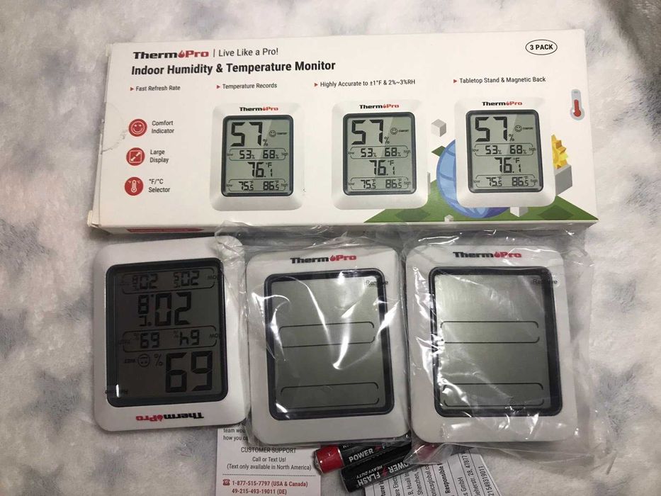 Термо-гігрометр цифровий ThermoPro TP-50 (-50°C до 70°C, 10% до 99%) з магнітом