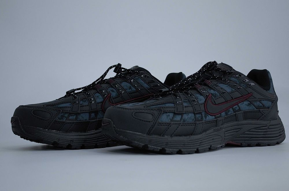Nike P-6000 Black/Burgundy Crush кросівки 39-44 розмір