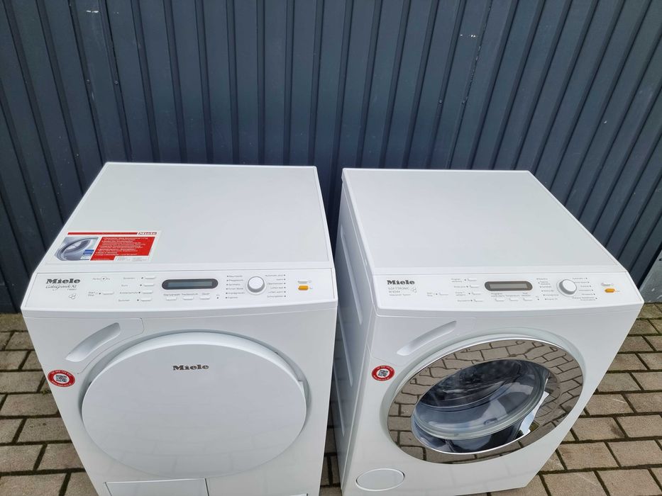 Zestaw Miele. Pralka W6544WPS + suszarka T9647C GalaG XL, 7kg, menu PL