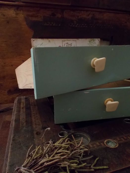 Szuflada ze Starego Kredensu PRL-Szufladka-Vintage