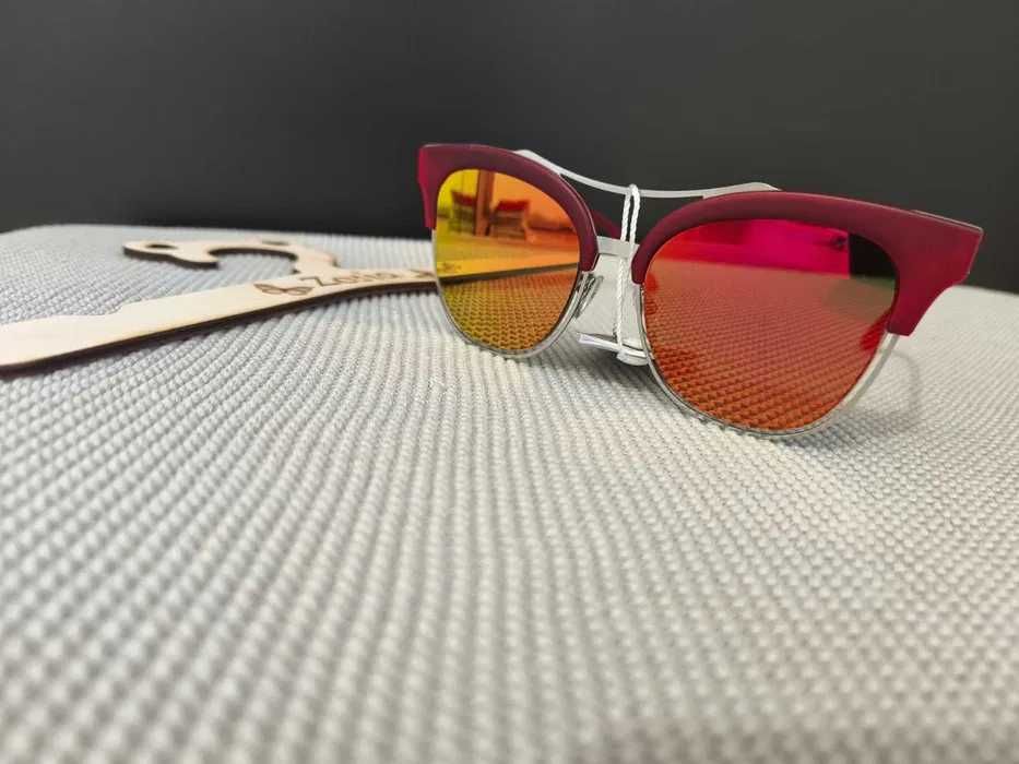 Modne nowe czerwone okulary dla kobiet przeciwsłoneczne UV400 hit 6.