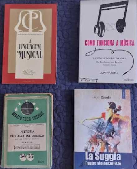 Vários livros de Música