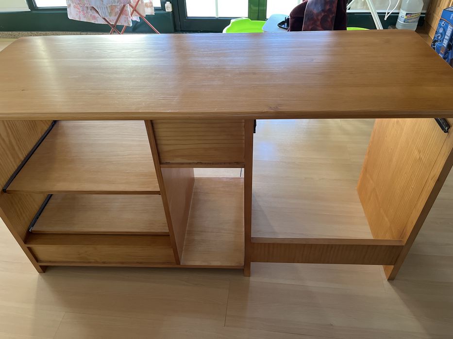 secretária pinho mel