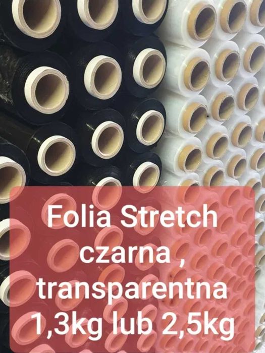 Czarna Folia Stretch 1,3kg x 6szt.