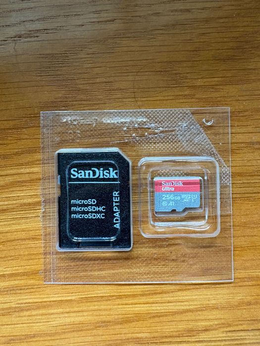 Vendo cartão SD SanDisk 256gb nunca usado