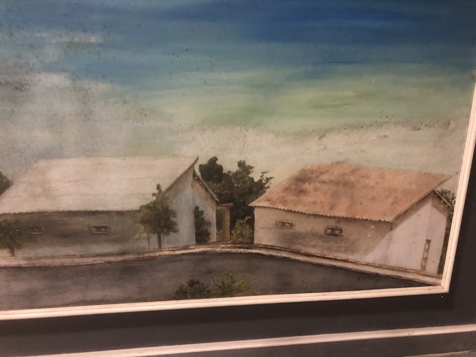 Oleo sobre madeira assindo