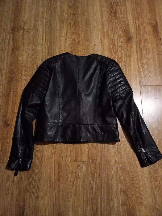 Nowa, skórzana kurtka