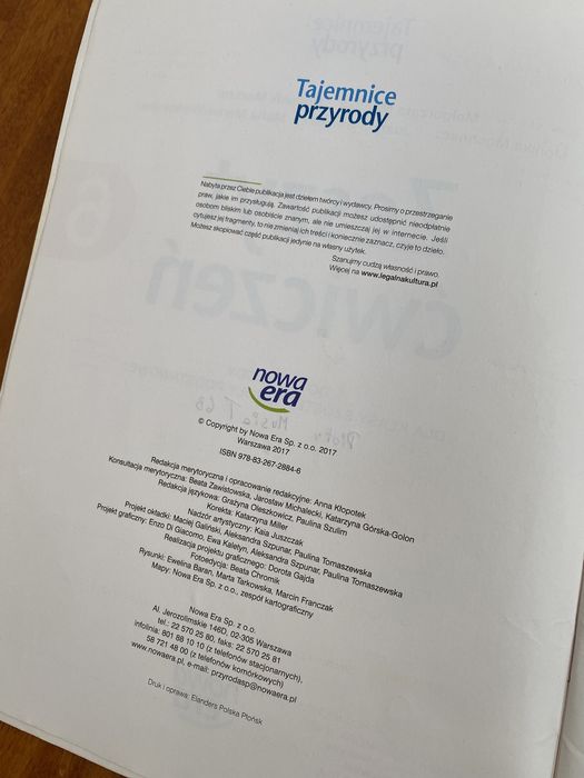 Zeszyt ćwiczeń 6 tajemnice przyrody nowa era