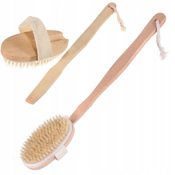 Szczotka do masażu i mycia ciała z miękkim włóknem