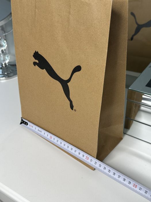 Torba Puma papierowa ozdobna logowana siatka markowa