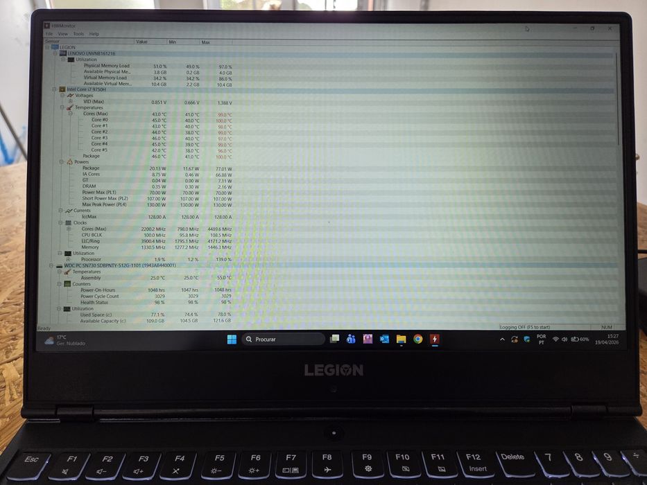 Lenovo Legion Y540-15IRH, i7-9750H, GTX 1650