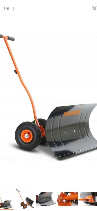 Plug do sniegu FUXTEC na kolach ergonomiczny 75 cm