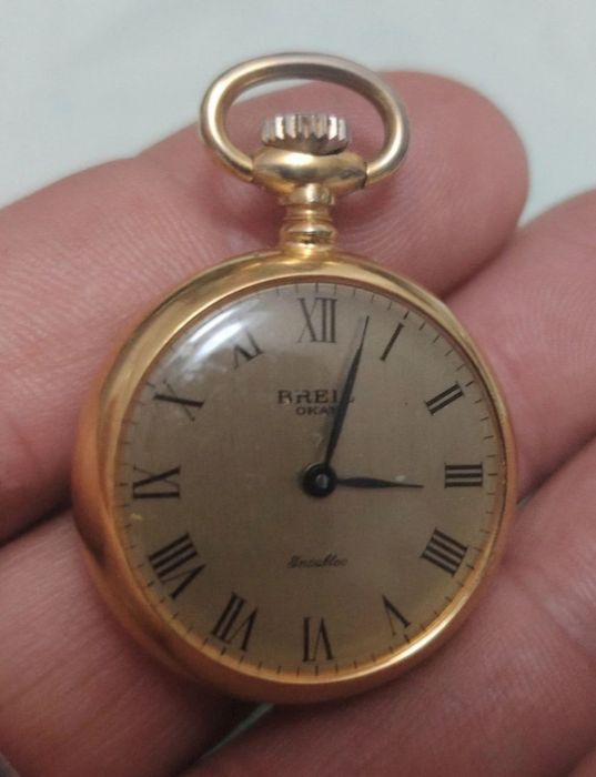 Relógio de Bolso Aramis Suíço - Porcelana de Limoges Vintage