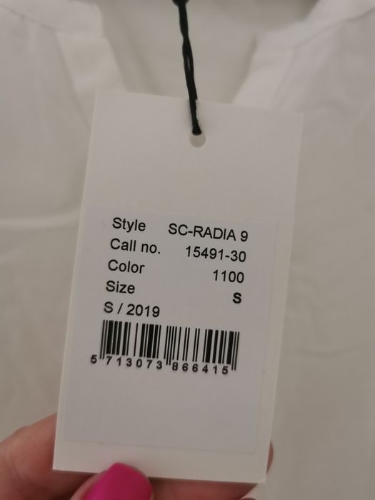 Soyaconcept biała elegancka bluzka damska rozmiar S, nowa