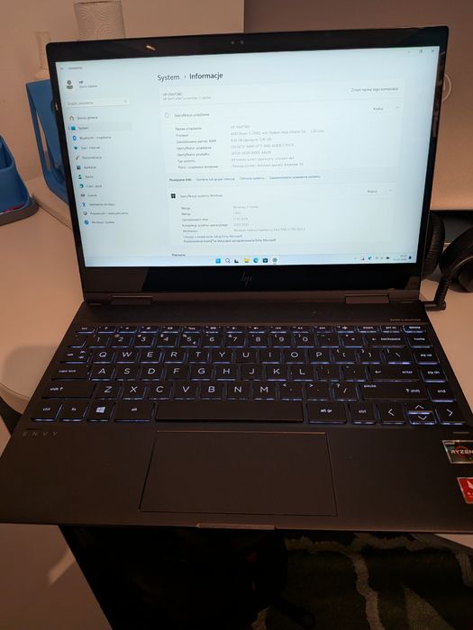 Laptop HP Envy x360 | 8Gb | Ryzen 5 | Ekran dotykowy | Aluminium