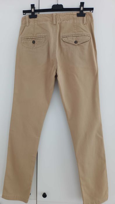 Beżowe bawełniane spodnie