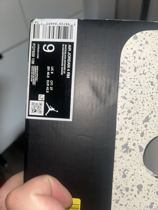 Buty Nike Air Jordan 4 RM (White / Black / Infrared 23)