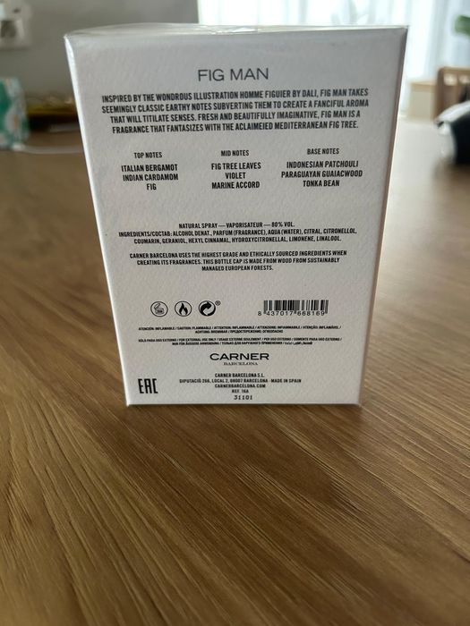 Perfumy męskie Carner Barcelona Fig man