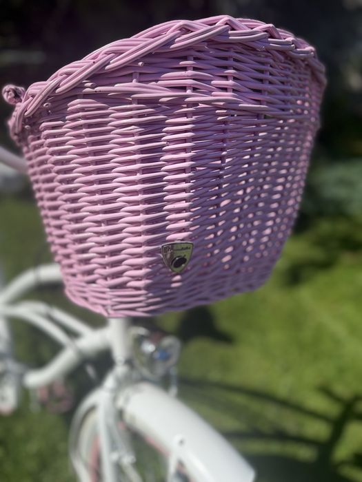 Plumbike Rider Go Girl 26” biało-różowy | koszyk | stan bardzo dobry