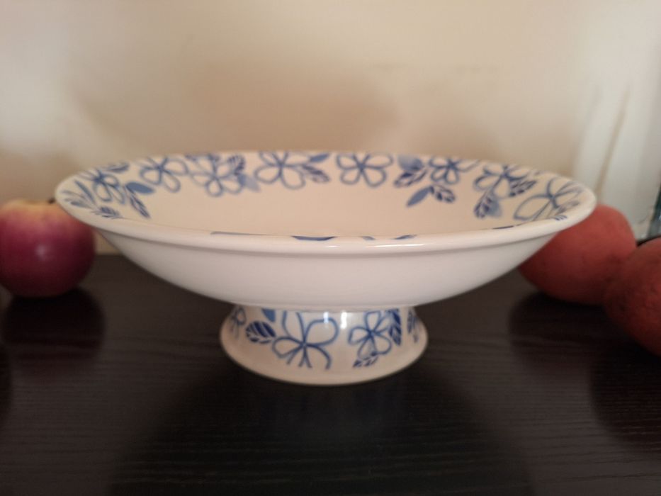Taça cerâmica e Frutos decorativos427807409124812807