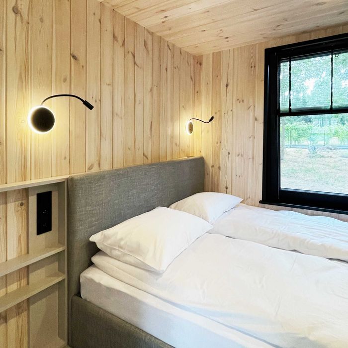 Nowe domki Sława do wynajęcia nad jeziorem Bay Zatoka Radzyń