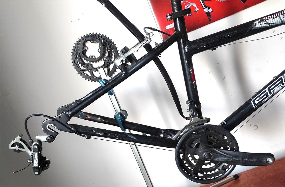 Rama rowerowa MTB 26" aluminium 15" mała rama widelec amortyzowany