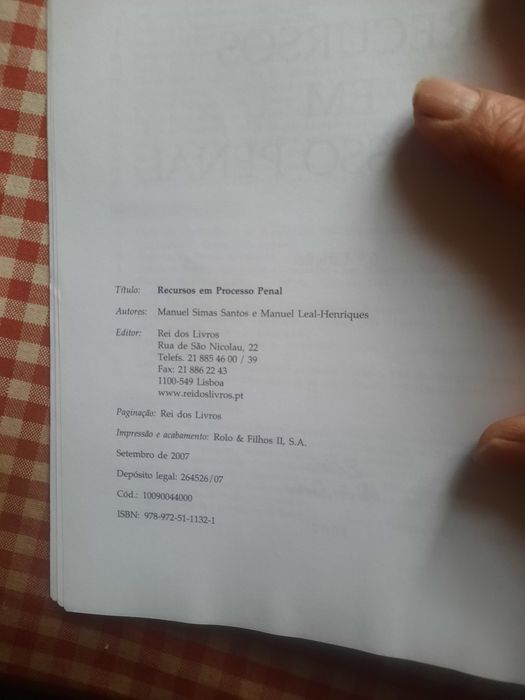 Recursos em Processo Penal  de Simas Santos e Leal Henriques