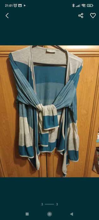 Kardigan turkusowy r. 46