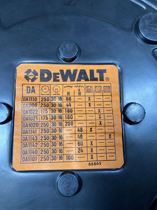 Пили дискові циркулярні DeWalt (оригінал) діам-250мм