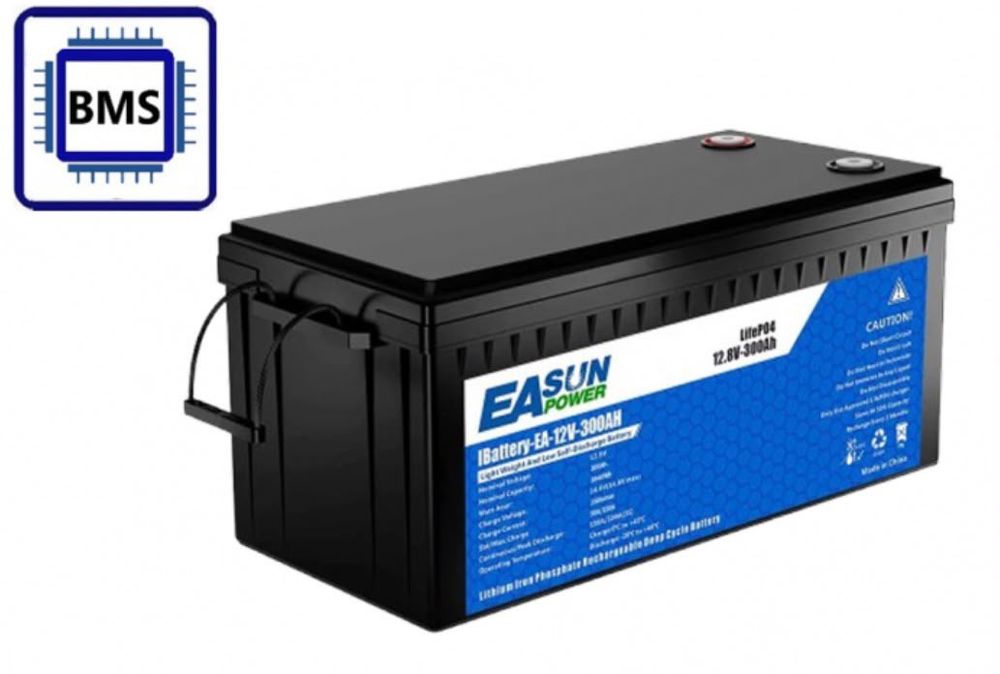 Акумулятор 
EASUN 12V 300Ah (LiFePo4, BMS)