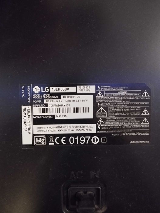 Smart TV LG43LH630V