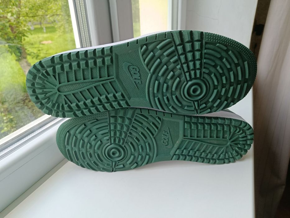 Кросівки NIKE AIR Jordan 1 Low G Black/Green розмір 48,5. Оригінал