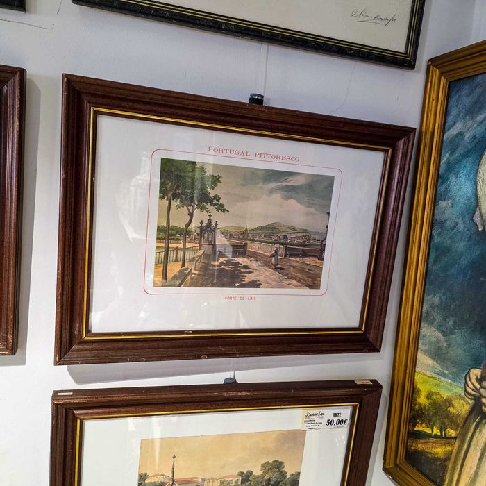 Quadro Decorativo “Portugal Pittoresco — Ponte de Lima”