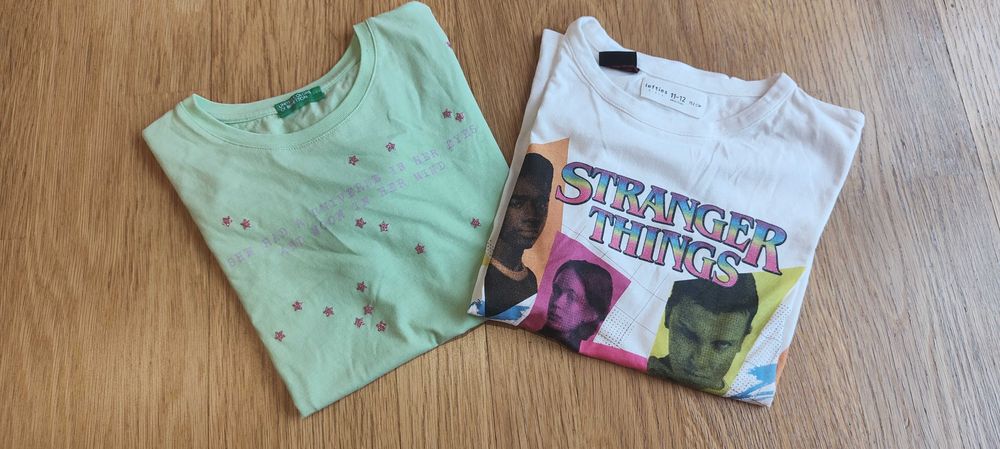 2 Conjuntos  - Calções Ganga + T-shirt's - 11 Anos