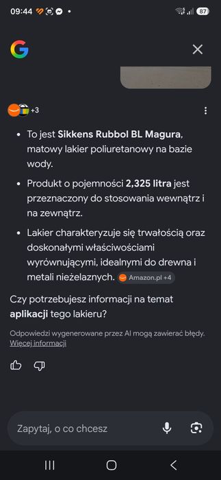 Matowy lakier poliuretanowy
