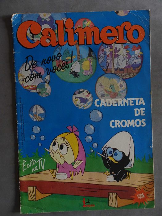 Caderneta de cromos Calimero (falta 1 cromo, nº 88)